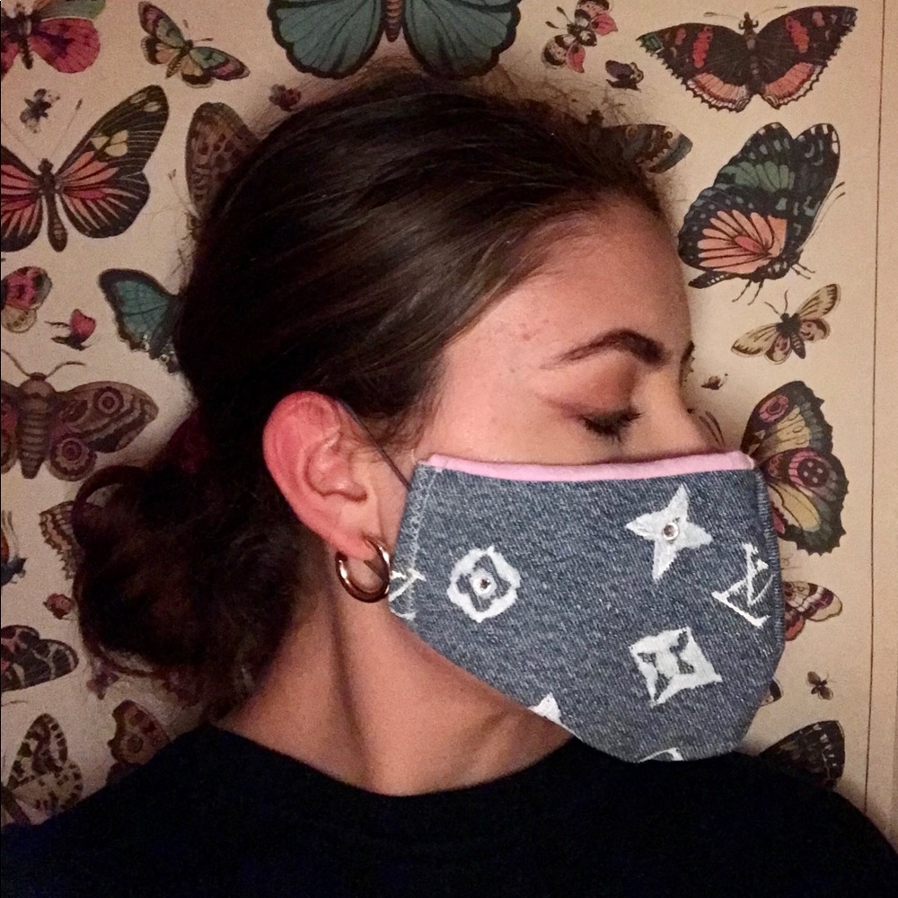 🦋Handmade Louis Vuitton Print Medical Face Mask🦋